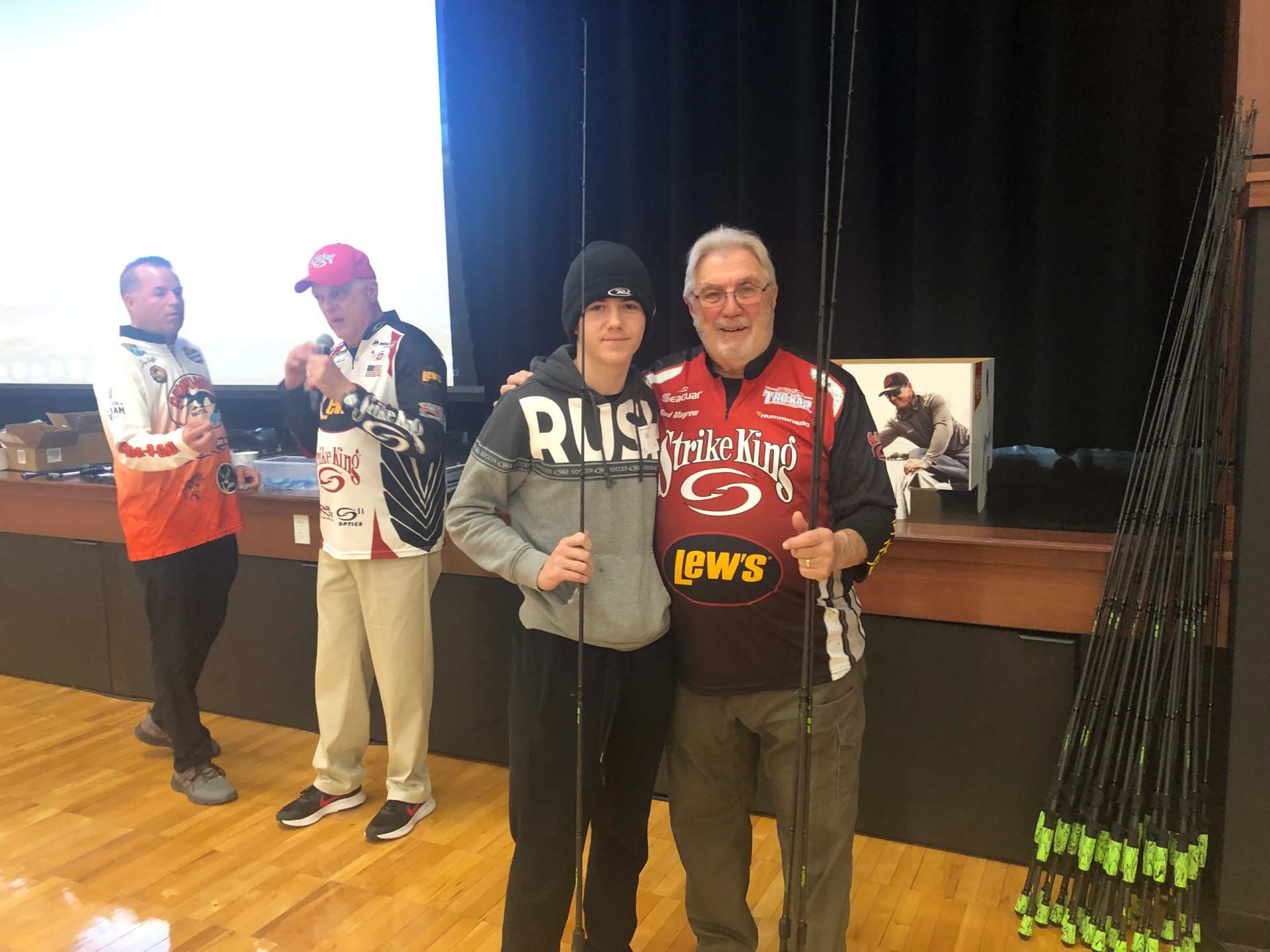 A moment from an ABFA high school bass fishing conference