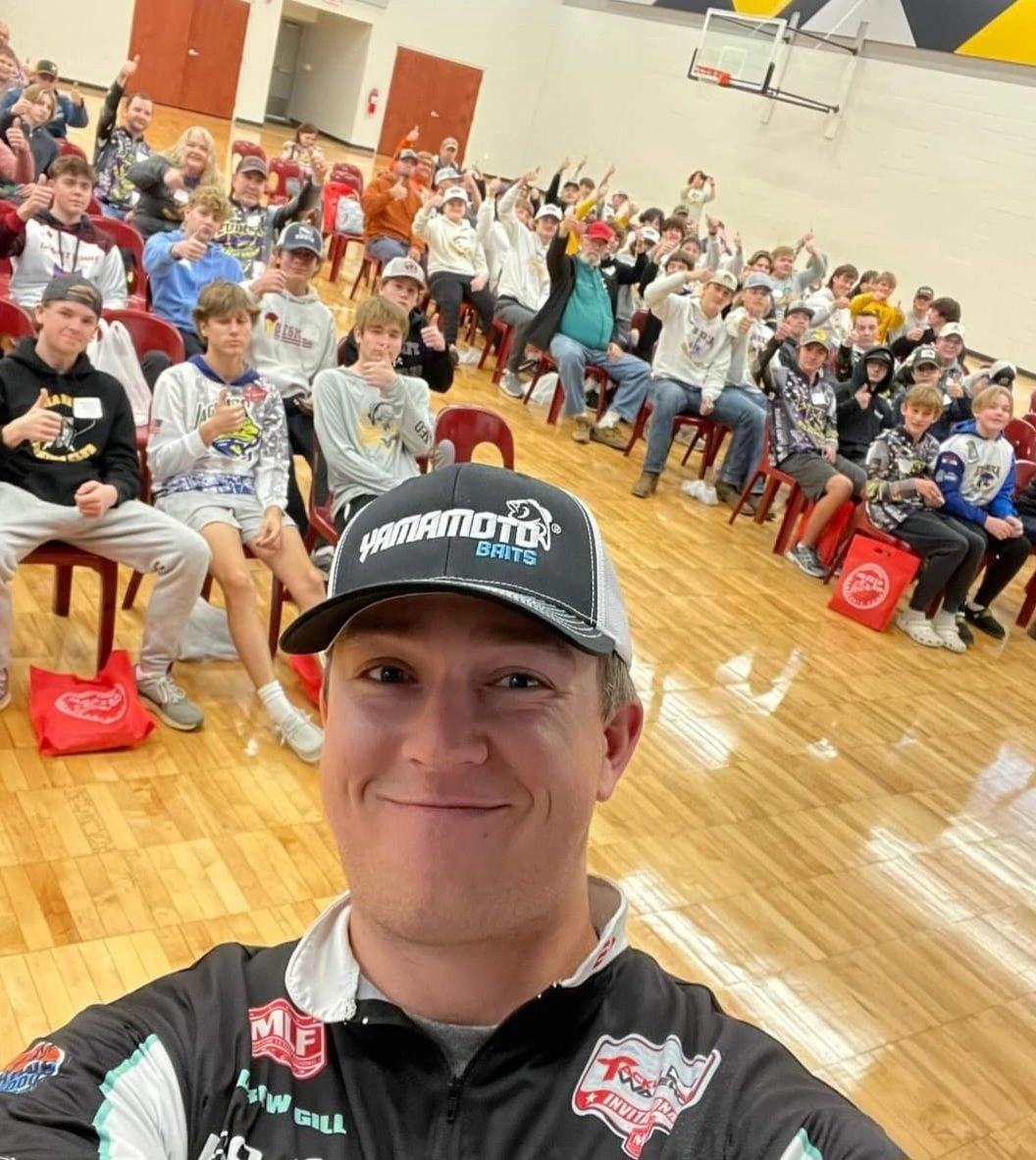 A moment from an ABFA high school bass fishing conference